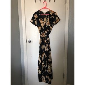 Floral wrap dress